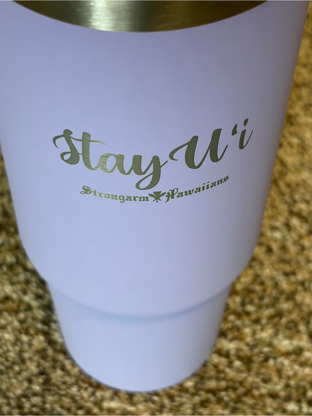 STRONGARM HAWAIIANS Stay U’i 28 oz Travel Tumbler Lavender Purple NEW